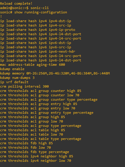 Show running-config